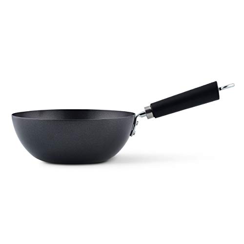 Ken Hom WKH420001 Wok, Color Negro, Acero al Carbono, 20 cm