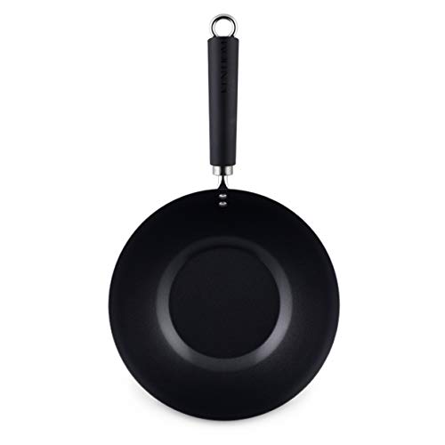 Ken Hom WKH427001 Wok, Color Negro, Acero al Carbono, 27 cm