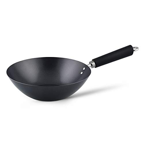 Ken Hom WKH427001 Wok, Color Negro, Acero al Carbono, 27 cm