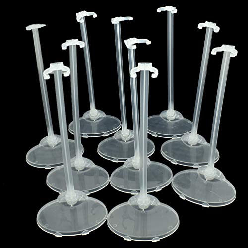 Kesheng 10pcs Stands Transparents Support pour Poupée Barbie Dolls