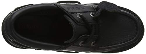 Kickers Klio Lace Up Black Leather, Zapatos para Mujer, Negro, 37 EU