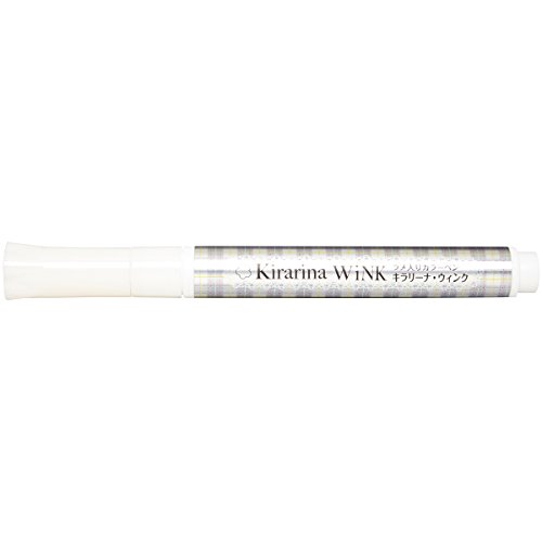 Kirarina Wink - Lápiz metálico con purpurina, color blanco