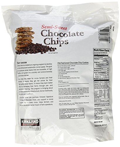 Kirkland Semi Dulce Chocolate Chips 1 x 2.04kg