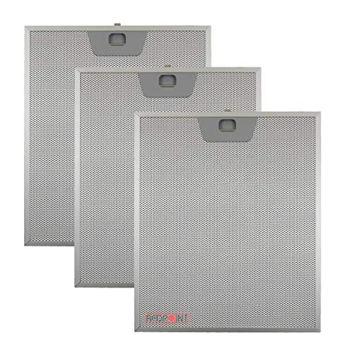 Kit de 3 piezas. Filtros de aluminio para campanas Faber 253 x 300 x 8 mm.