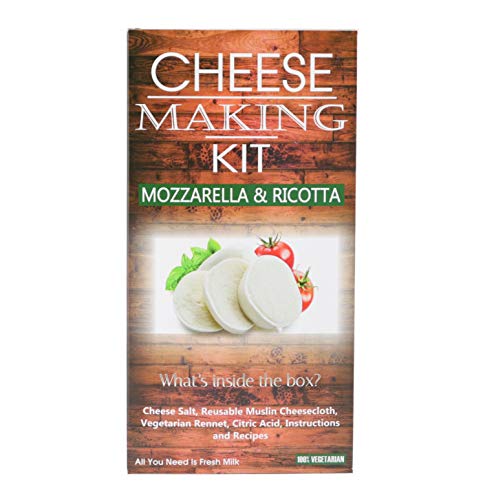 Kit de 4 quesos para hacer queso de cabra, queso Halloumi, queso mozzarella, queso ricotta, gran regalo para todas las ocasiones