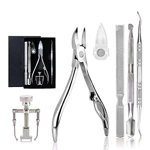 Kit de Herramientas para Uñas Encarnadas - Herramientas de Pedicura de Acero Inoxidable de Primera Calidad Profesional Corrector Clipper Lifter - Uña Encarnada Set de Cuidado Fácil de Usar