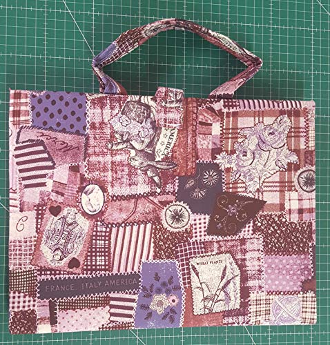 Kit de viaje patchwork con Base de corte de 24x32 cm (en centímetros y en pulgadas)