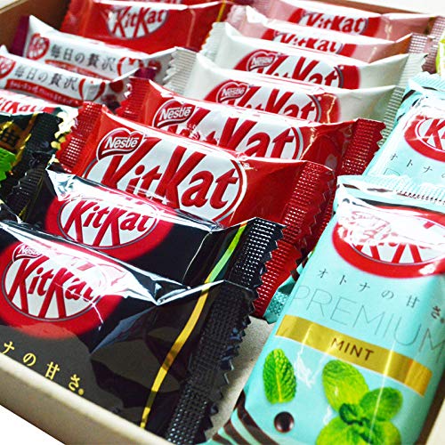 Kit Kat chocolate Especial Dagashi caja japonesa 20 piezas con AKIBA KING Sticker