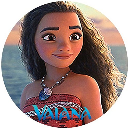 Kit N° 11 Cdc para fiestas: 1 Oblea para tarta personalizada, con diseño de Vaiana de Disney (Moana), en tamaño A4 de 210 × 297 mm