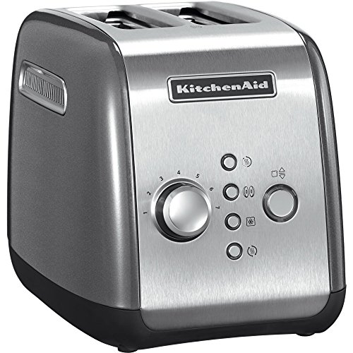 Kitchenaid 5KMT221ECU - Tostadora, 1100 W, color plateado