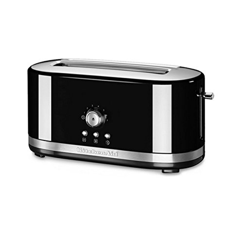 KitchenAid 5KMT4116 - Tostador (2 rebanada(s), Negro, Plata, Metal, Botones, Giratorio, 1800 W, 220-240 V)