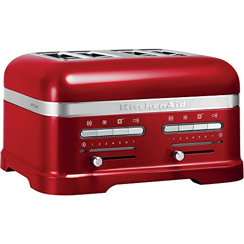 KitchenAid 5KMT4205ECA - Tostador (4 rebanada(s), Rojo, Aluminio, 2500 W, 220-240 V, 50-60 Hz)