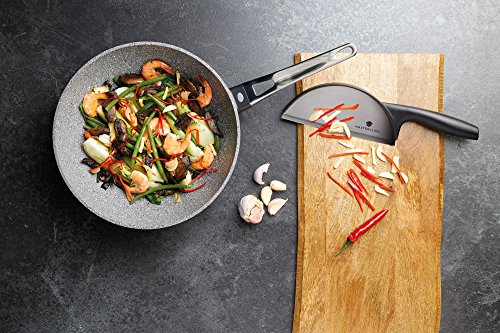 KitchenCraft MCMWOK28 - Wok, color gris