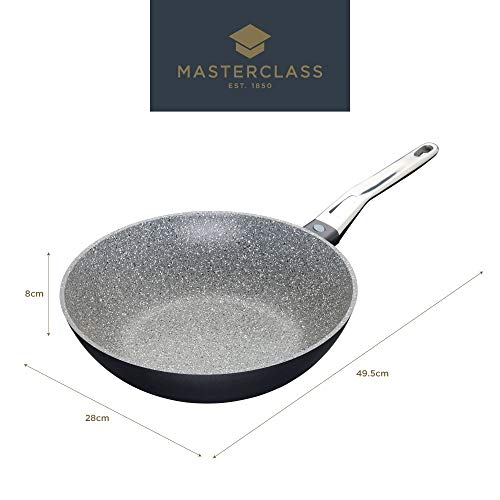 KitchenCraft MCMWOK28 - Wok, color gris