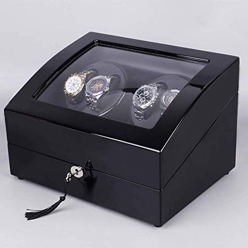 KJRJG Watch Winder Caja, Caja Winder Reloj automático con 6 trasteros y Tranquilo Modos de rotación, de bajo Ruido antimagnético Diseño