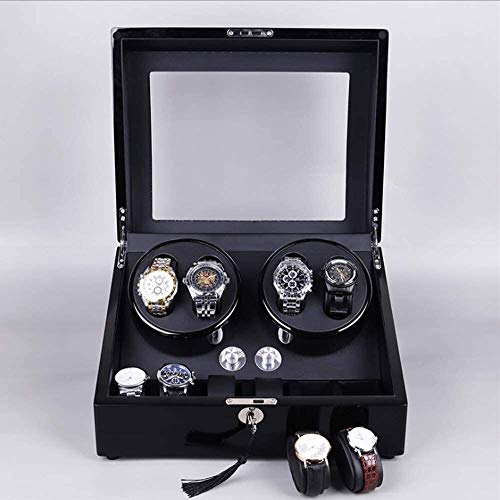 KJRJG Watch Winder Caja, Caja Winder Reloj automático con 6 trasteros y Tranquilo Modos de rotación, de bajo Ruido antimagnético Diseño