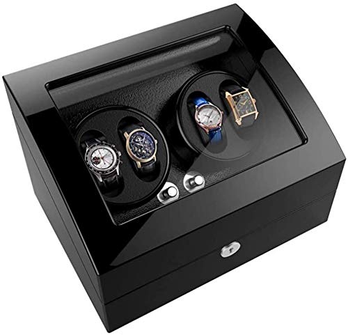 KJRJG Watch Winder Caja, Caja Winder Reloj automático con 6 trasteros y Tranquilo Modos de rotación, de bajo Ruido antimagnético Diseño