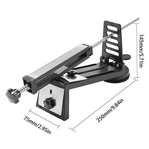 KKmoon Herramienta de Afilado de Corte de Ángulo Fijo DMD Herramientas de Sistema de Afilado de Cocina de Acero Inoxidable Profesional Afilado Sólido Afilado Whet Hone