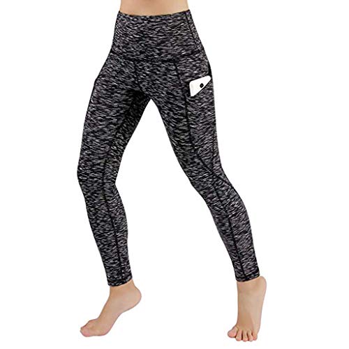 Kneris Mallas Push Up Mujer Leggins Deportivas Yoga Fitness Running Pilates Alta Cintura Transpirables con Bolsillos