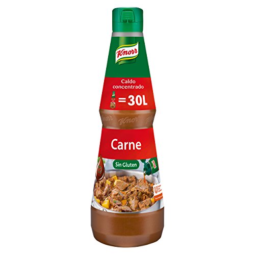 Knorr Caldo líquido concentrado de Carne Sin Gluten botella 1L