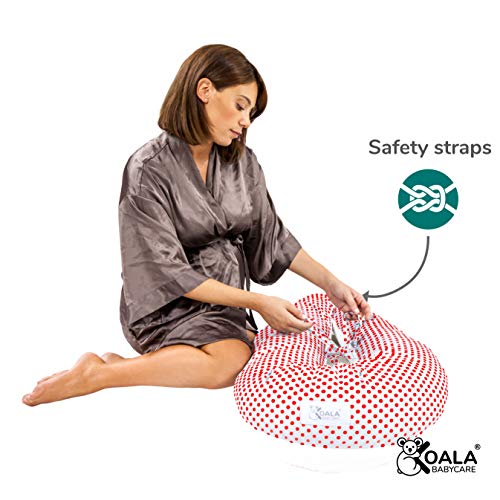 Koala Babycare® Almohada para Embarazadas para Dormir Cojin Lactancia –Soporte del cuerpo de la mama y del bebé – Para bebe que puede ser utilizado como cuna y reductor de cuna - KHUGS