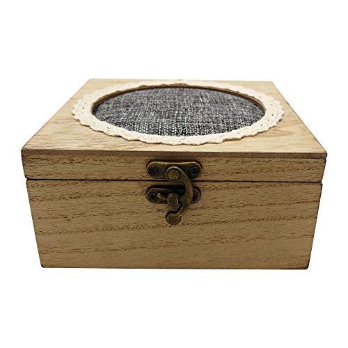 Korbond Gameman Chesterfield - Caja de joyas, madera, color gris, talla única