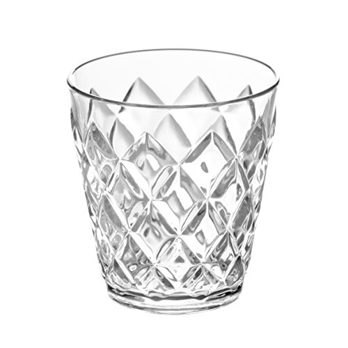 Koziol Crystal S - Vaso de plástico pequeño, 200 ml, Efecto Cristal, Color Transparente