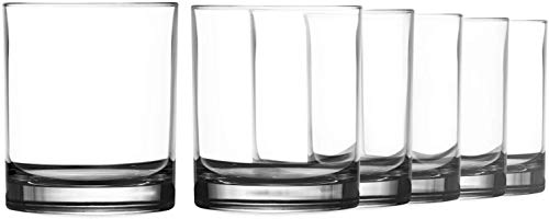 Kryllic Vasos De Plástico Vasos para Beber - Vasos De Acrílico Highball Juego De 6 Vasos Transparentes De 14 Oz Irrompibles Reutilizables Utensilios De Cocina Lavavajillas Seguras Sin Bpa