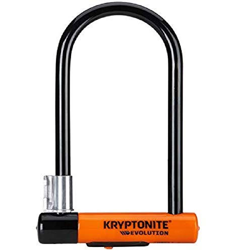 Kryptonite New-U - Evolution Antirobbo para Bicicleta, Motocicleta, Naranja, 10 x 22,9 cm