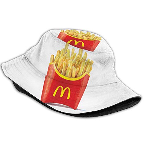 KSDD Sombrero de Cubo Reversible Unisex de McDonald's Gorra de Pescador Sombrero para Sol Empacable