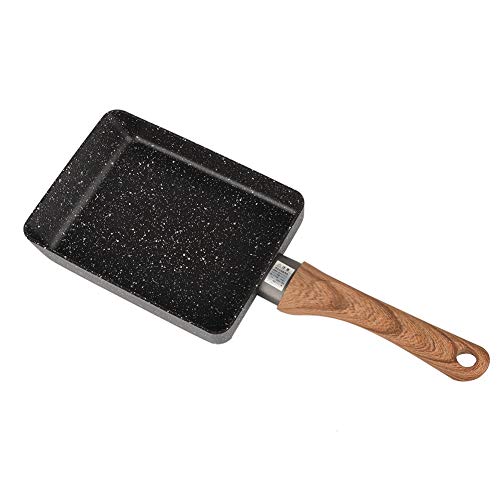 KSTE Sartén Antiadherente - Sartenes cuadradas con Aluminio, sartén de Plancha, sartén for Huevos, sartenes, Utensilios de Cocina de Aluminio Duro for Cocina