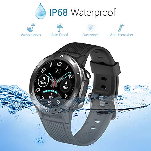 KUNGIX Smartwatch, Reloj Inteligente Hombre Impermeable IP68 con Pulsómetro, Cronómetro, Calorías, Monitor de Sueño, Podómetro Pulsera Actividad Inteligente para Deporte, Reloj de Fitness Mujer niño