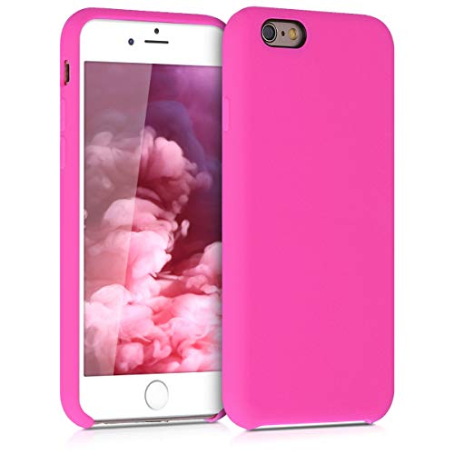 kwmobile Funda Compatible con Apple iPhone 6 / 6S - Carcasa de TPU para móvil - Cover Trasero en Magenta