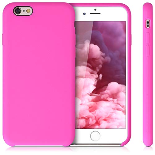 kwmobile Funda Compatible con Apple iPhone 6 / 6S - Carcasa de TPU para móvil - Cover Trasero en Magenta