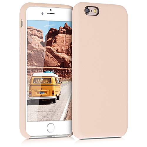 kwmobile Funda Compatible con Apple iPhone 6 / 6S - Carcasa de TPU para móvil - Cover Trasero en nácar