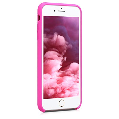 kwmobile Funda Compatible con Apple iPhone 7 Plus / 8 Plus - Carcasa de TPU para móvil - Cover Trasero en Magenta