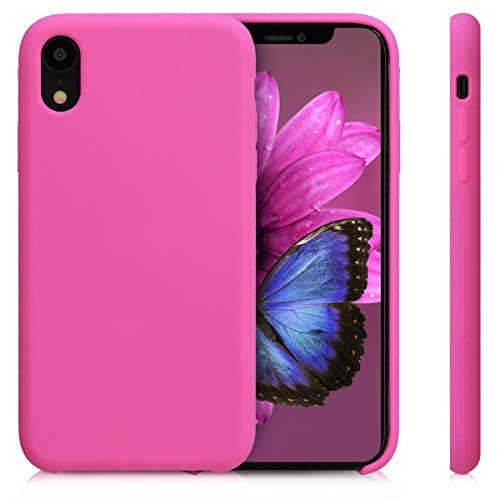 kwmobile Funda Compatible con Apple iPhone XR - Carcasa de TPU para móvil - Cover Trasero en Magenta