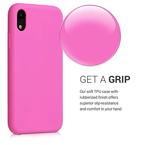 kwmobile Funda Compatible con Apple iPhone XR - Carcasa de TPU para móvil - Cover Trasero en Magenta