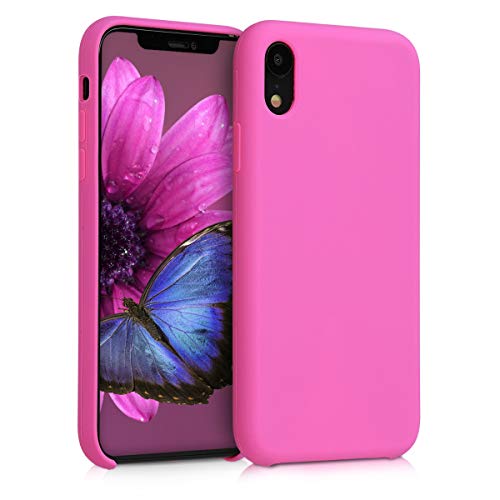 kwmobile Funda Compatible con Apple iPhone XR - Carcasa de TPU para móvil - Cover Trasero en Magenta