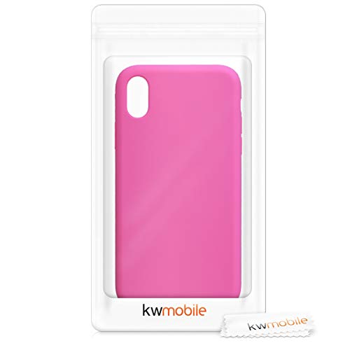 kwmobile Funda Compatible con Apple iPhone XR - Carcasa de TPU para móvil - Cover Trasero en Magenta