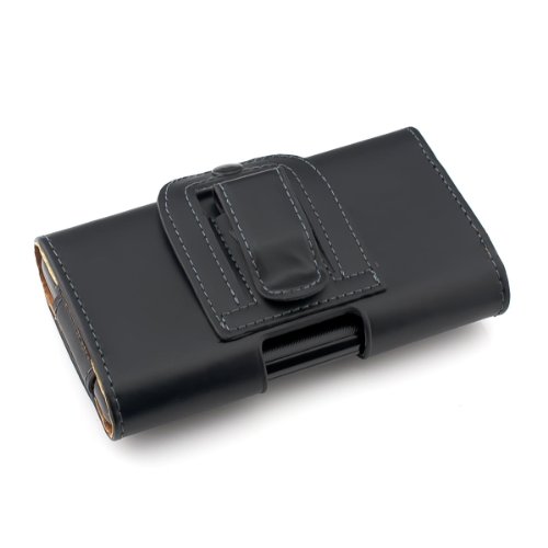 kwmobile Funda para Sony Smartphone - Carcasa con Clip de cinturón - Cover de Cuero sintético 14.4 x 7 CM