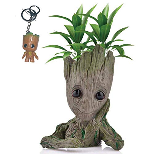 Kyhon Baby Groot Maceta - Maravillosa Figura de acción de Guardians of The Galaxy para Plantas y bolígrafos y Plumas Decoración de Habitaciones para niños de Familia, macetas, Regalos para niños