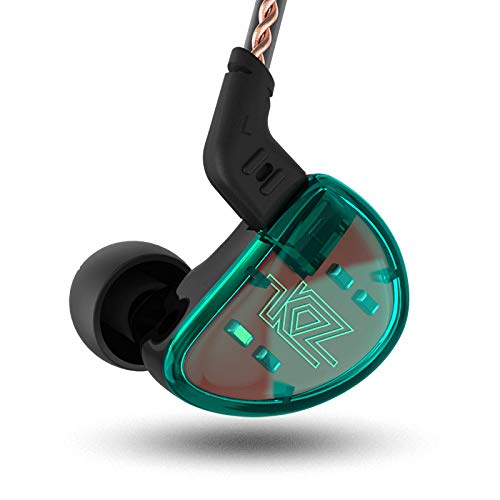 KZ AS10 HiFi Estéreo 5 Balanced Driver Driver Monitor Auriculares En Auriculares Auriculares de Oído Auriculares (Sin micrófono, Verde)