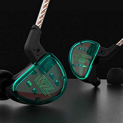 KZ AS10 HiFi Estéreo 5 Balanced Driver Driver Monitor Auriculares En Auriculares Auriculares de Oído Auriculares (Sin micrófono, Verde)