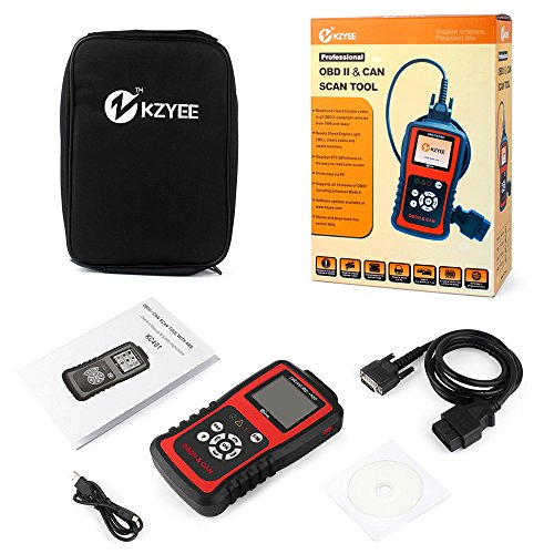 KZYEE KC401 OBDII Lector de Código OBD2 Auto Escáner Diagnóstico Dispositivo Code Scanner Reader ABS Leer y Claros Códigos CAN Bus J1850 VPW ISO 9141-2 J1850 PWM ISO 14230 KWP