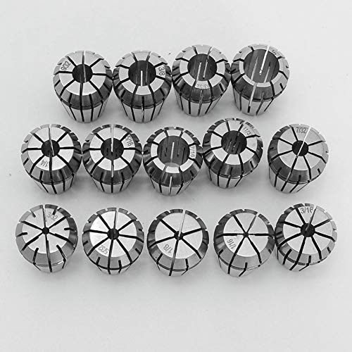 L-Yune,bolt Herramienta de Torno 14pcs Collet golpeo 0,1 mm de precisión Primavera Collet for CNC fresado y Motor del Huso