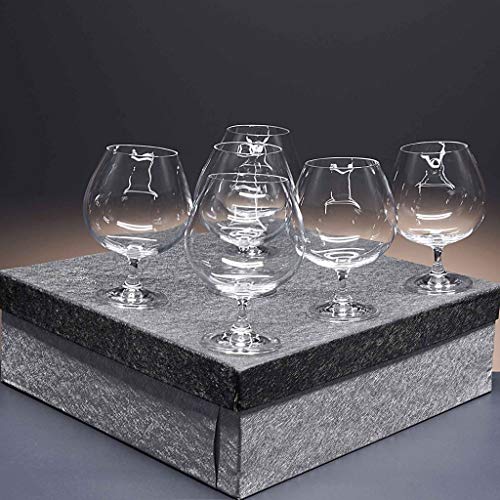 la galaica | Set de 6 Copas de Cristal para coñac o Brandy - Colección Gastro.