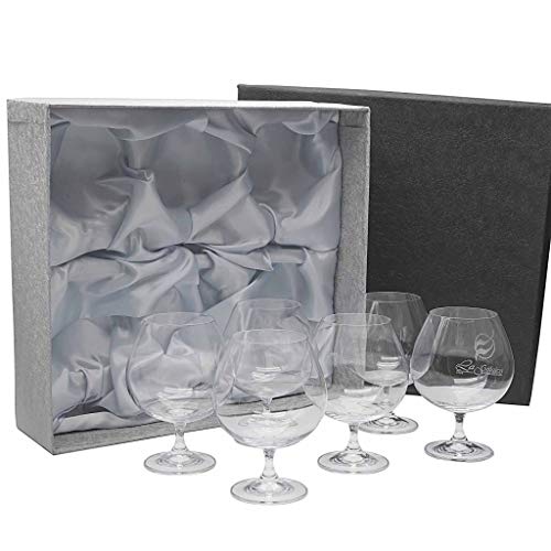 la galaica | Set de 6 Copas de Cristal para coñac o Brandy - Colección Gastro.