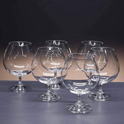 la galaica | Set de 6 Copas de Cristal para coñac o Brandy - Colección Gastro.