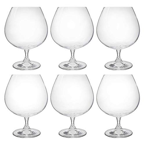 la galaica | Set de 6 Copas de Cristal para coñac o Brandy - Colección Gastro.